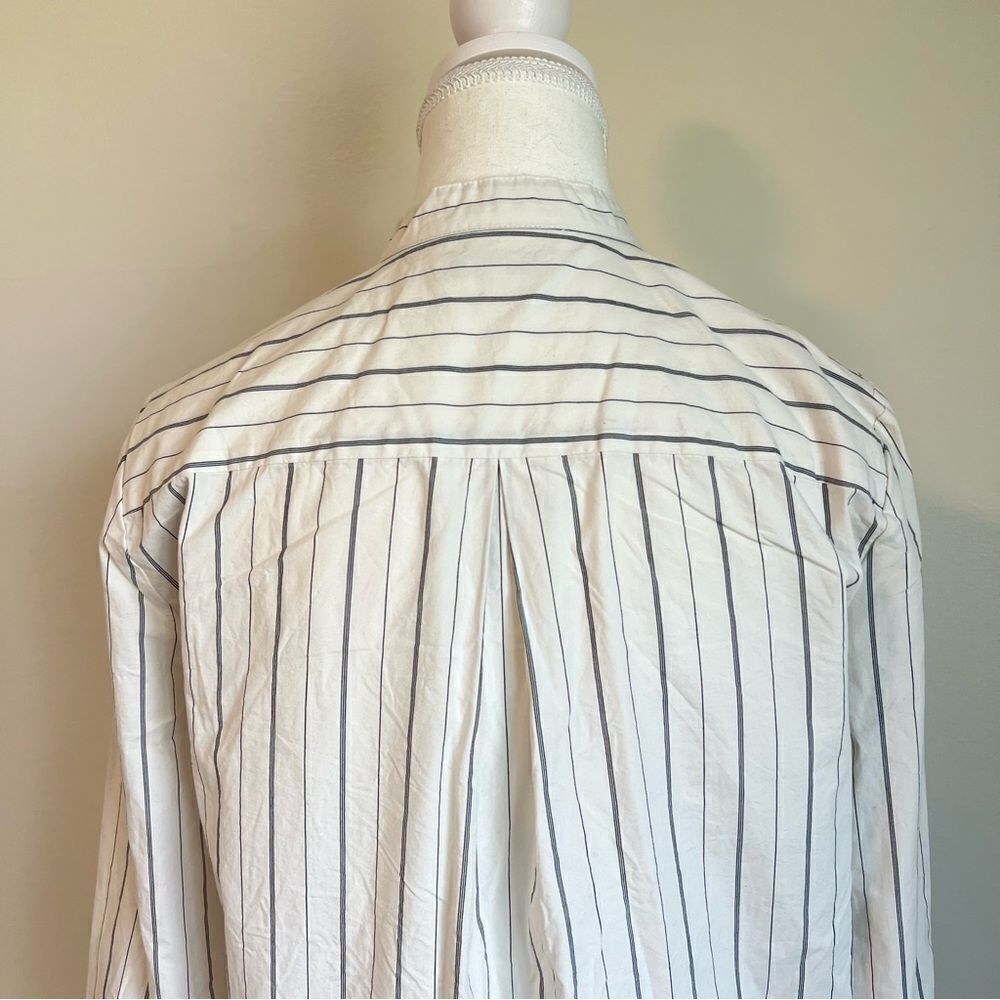 Madewell Striped The Perfect Tunic Shirt Size Small Long Sleeve - Picture 10 of 11